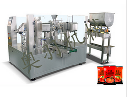 全自動(dòng)醬料火鍋底料給袋式包裝機(jī)械