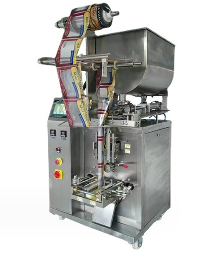 河北奧羽醬料包裝機(jī)50-300g定量醬料膏體全自動(dòng)攪拌式料斗