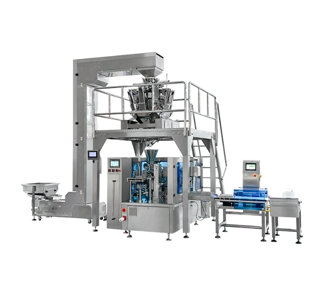 給袋式包裝機(jī)組合稱(chēng)配檢重稱(chēng)