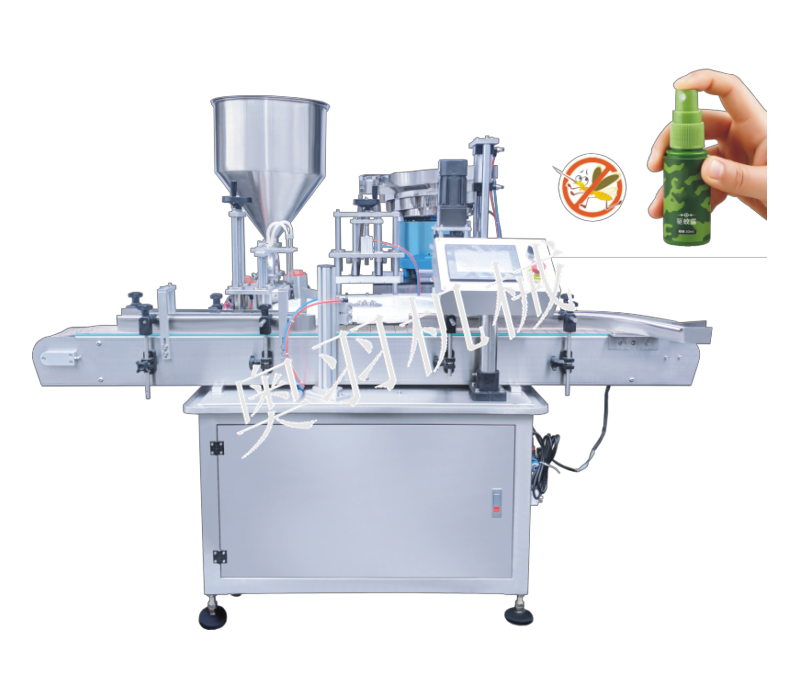 AY-160L花露水瓶灌裝旋蓋一體機(jī)_產(chǎn)品中心_第1張_石家莊奧羽自動化設(shè)備有限公司 AY-160L花露水瓶灌裝旋蓋一體機(jī)_http://lntfjy.com_產(chǎn)品中心_第1張